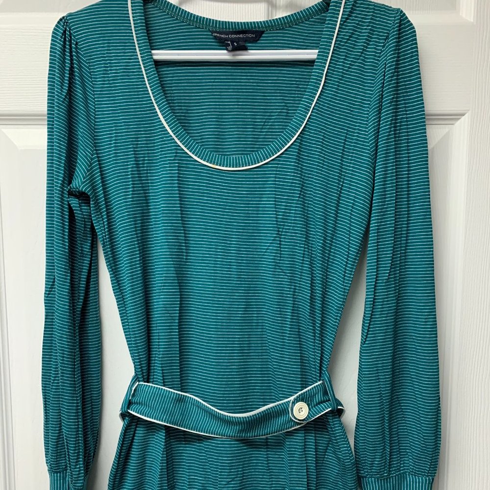FCUK Turquoise Casual Dress Top